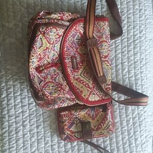 Sakroots Convertible Crossbody/Backpack & Wallet